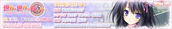 世界と世界の真ん中で 2013年12月20日発売予定！